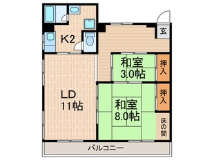 日東マンションの物件間取画像